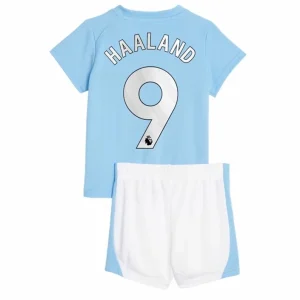 Manchester City Erling Haaland 9 Dětské Fotbalový Dres a Trenýrky Komplet Domácí 2023 2024