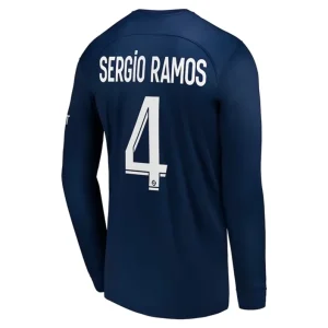 Paris Saint Germain PSG Sergio Ramos 4 Dlouhý Rukáv Fotbalový Dres 2022-23 Domácí
